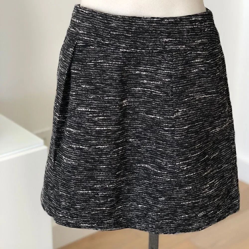 Loft Textured Lined A-line Skirt